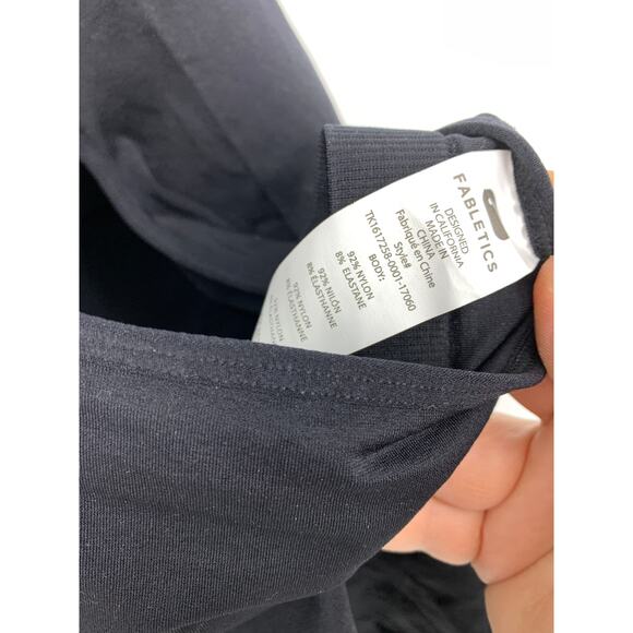 Fabletics Mandy Seamless Tank Top Womens Sz XL Black T-Back NEW - Picture 4 of 5